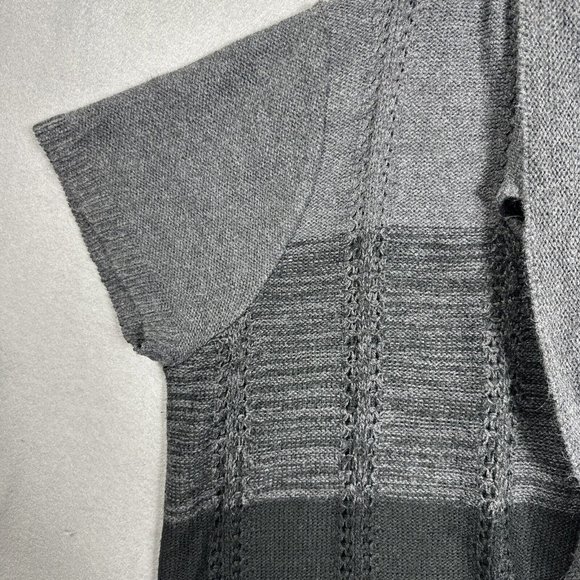 CJ Banks Shawl Collar Vest Wrap  Cardigan Plus Size 2X Gray - Picture 6 of 13
